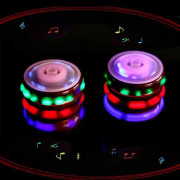 2st Magic Music Spinning Top Leksaker Gyroskop med färgglada blixtljus