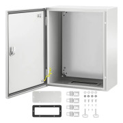 NEMA stålkapsling 20x16x10", NEMA 4X elektrisk låda, IP66 vattentålig och dammtålig, utomhus/inomhus kopplingsdosa.