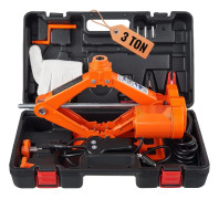 Elbil Jack Golv 3 Ton elektrisk saxjack bilreparationsverktyg, perfekt för smidig reparation och underhåll.
