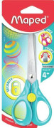 Maped 473110, Barn, Rakt snitt, Single, Rostfritt stål, Turkos, Gul, Rostfritt stål, Pysselsaxar