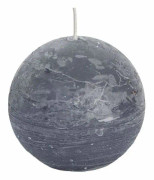 Ljus (förutom födelsedag) Spaas - 0633225.604 - 6 ljus Oparfymerade bollljus Grå paraffinvax D x H 80 mm