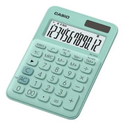 Casio MS-20UC-GN Bordsräknare Grön Display (ställen): 12 solcell, batteri (B x H x D) 105 x 23 x 149.5 mm
