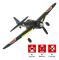 Zero RC Aircraft EPP 400mm Wingspan 2.4G 6-axlig fjärrkontroll Flygplansfjärrkontroll Aircraft761-15 RTF Fighter