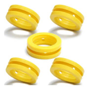 O-ringar Sodamaskins Co2 Cylinderbyte Kolsyrepatron Packningar 5st, Packningsringar för Ny Sodamaskin [DB] Yellow