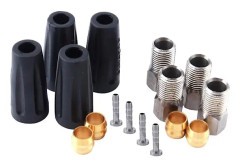 16 st Cykel Hydraulisk Bromsslang Olive/bussning Insatser Skruvlock Set Bh90
