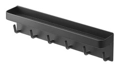 Väggmonterad hylla Diverse Organizer Hängande förvaringsnyckelställ Black