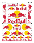 Motorcykel Red Bull klistermärken logotyp hjälm tank dekal