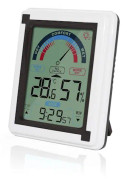 LCD-pekskärms elektronisk väderklocka inomhus termometer och hygrometer elektronisk väckarklocka stor skärm