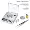 Smart Weigh Gem20-20g X 0,001 gram, Digital Milligram Smyckesvåg med hög precision, Omladdning, Smyckes- och Ädelstensvåg, Kalibreringsvikter och Tweeze