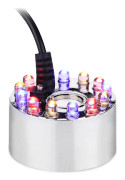 400 ml/h Original Mini Mist Maker Fogger med 12 LED-lampor Vatten Damm Trädgård Fontän Fogger Inomhus Utomhus