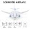 QF008 Boeing 787 fjärrkontroll flygplan Miniatyr modellplan 3CH 2.4G fjärrkontroll flygplan Diecast modell flygplan Samlarleksaker för pojkar