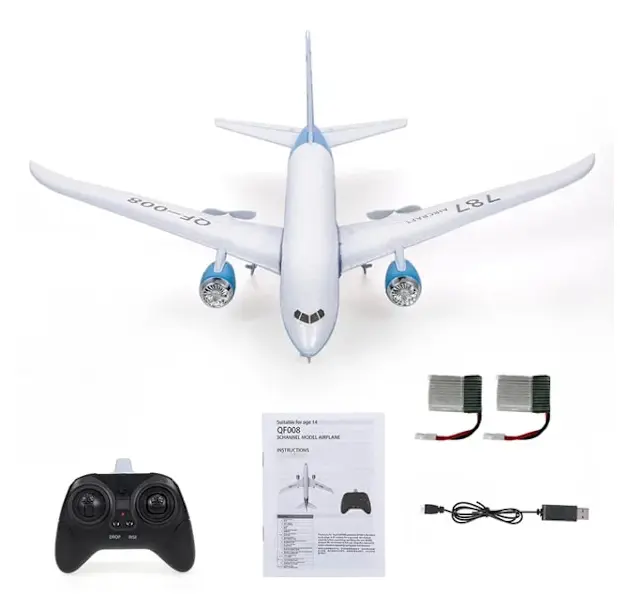 QF008 Boeing 787 Fjärrkontrollflygplan Miniatyrmodellplan 3CH 2.4G Fjärrkontrollflygplan Diecast Modellflygplan Samlarleksaker för pojkar
