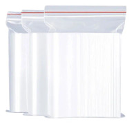 Transparenta plastpåsar - Zip-påsar - Självförslutande påsar - Påsar med dragkedja - Vattentäta påsar (10 x 15 cm (300 st)