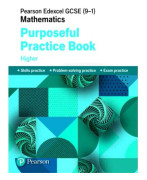 Pearson Edexcel GCSE (9-1) Mathematics: Purposeful Practice Book - Higher