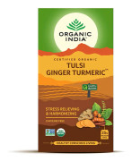 Organic India Tulsi Gurkmeja & amp; Ingefära EKO 25 tepåsar