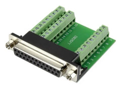 TRU COMPONENTS DSUB25F-27TB-3 D-SUB-anslutning 90° stift: 25 skruvar 1 st