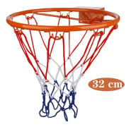 Basketkorg för barn inomhus/utomhus (32 cm diameter, orange förstärkt stativ)