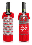 2-pack jultomte-flaskhållare, jultomte-flaskhållare