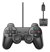 Kontroll för PS2 Trådbunden Controller för Sony Playstation PS2 med Dubbel Vibration USB Trådbunden Joystick Joypad Videospel