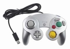 Ny trådbunden handkontroll för Nintendo Gamecube-konsol Wii U-konsol silver