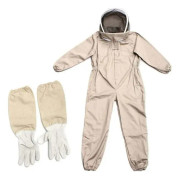 Biouppfödaroverall - Professionell biodlaroverall med fristående slöja XXL Brun