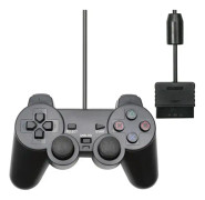 Kabelansluten kontroll för Sony PS2-kontroller för Mando PS2/PS2-joystick för Playstation 2 Vibration Shock Joypad Kabelansluten USB PC-spelkontroll