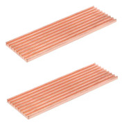 Ren koppar kylfläns kylare kylfläns termiskt ledande lim för M.2 2280 PCI-E NVME SSD 2mm