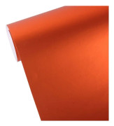 1.52m × 0.5m Ice Blue Metallic Matte Icy Ice Car Decal Wrap Auto Wrapping Vehicle Sticker Motorcycle Sheet Tint Vinyl Air Bubble Free (Orange)