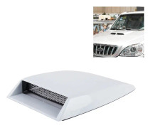Car Turbo Style Air Intake Bonnet Scoop for Car Decoration(White)