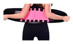 Nedre ryggstöd Ländryggsstöd Stöd Återhämtning Träning Diskbråck Smärtlindring Midjetrimmer (Rosa, XL)
