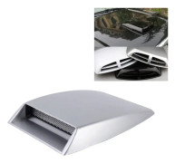 Car Turbo Style Air Intake Bonnet Scoop for Car Decoration(Grey)
