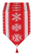 Röda julbordslöpare, 70,8 x 12,5 tum polyester och bomull