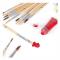 Bristle And Horsehair Hand-Painted Paint Pen Log Brush Set