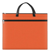 A3-8133 Large-capacity Handheld Zipper File Bag Oxford Cloth Waterproof Art Storage Bag(Orange)