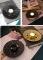 DH2303-07 Retro Hollow Iron Art Decorative Candle Holder Jewelry Storage Rack Shooting Props(Black)