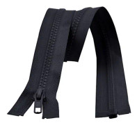 Dragkedja 60cm Delbar - Svart - DIY Svart