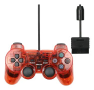 Transparent Färgad Trådbunden Controller För PS2 /PS1 Konsol Vibrations Joystick Gamepad Joypad För Sony Playstation2 Mando Controller