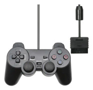 Transparent Färgad Trådbunden Controller För PS2 /PS1 Konsol Vibrations Joystick Gamepad Joypad För Sony Playstation2 Mando Controller