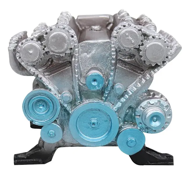 (Silver)Simulerad L4-motor Resin Engine Heminredning