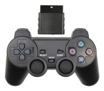 2.4 GHz trådlös spelkontroll för SONY PS2 / PS1 tillbehör med 2 motorer PC joystick-kontroll för PlayStation 2-konsol