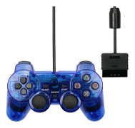 Kabelansluten kontroll för Sony PS2-kontroller för Mando PS2/PS2-joystick för Playstation 2 Vibration Shock Joypad Kabelansluten USB PC-spelkontroll