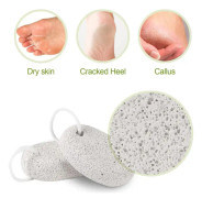2 st naturliga pimpstenar, pedikyrverktyg för borttagning av hård hud och förhårdnader på fötter och händer - fotfil för exfoliering för att ta bort död hud och förhårdnader