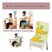 2 In 1 Toddler Booster Seat Portable Increasing Cushion for Dining Table, Style: Crocodile
