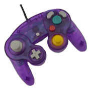Transparent färgad trådbunden spelkontroll Joypad med en punkt för GameCube PC för N-G-C Joystick