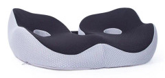 Office Sedentary Memory Foam Breathable Cushion Chair Hip Seat Cushion(Black)