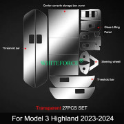 För Tesla Model 3 Highland 2023 2024 TPU Center Console Film Car Body Protective Film Invisible Door Extended Car Clothing Set