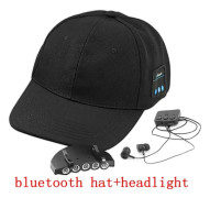 Nytt sport Bluetooth-headset, unisex fashion baseballkeps med strålkastare, trådlösa högtalare hörlurar headset med mikrofon