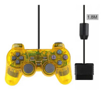 Trådbunden anslutning Gamepad Dubbel Vibration Game Controller Kompatibel för Ps2 för bärbar joystick kontrollkonsol