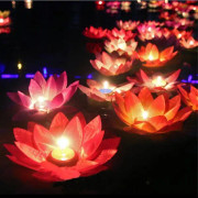 Flytande Lotus Dekorationer - 10-pack