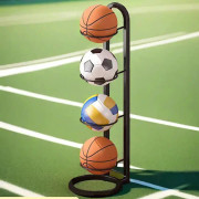 Inomhus Barn Basket Förvaring Rack Put Ball Fotboll Förvaring Korg